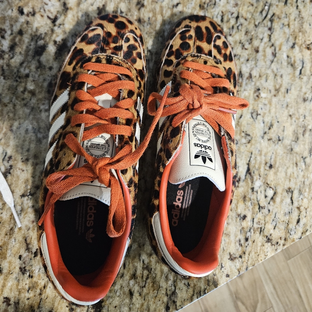 Adidas Originals Samba Leopard Print and Orange Accents, 7 - Picture 9 of 9